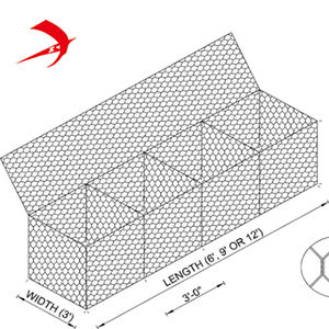 DPWH standart <span class=keywords><strong>Gabion</strong></span> sepeti 2x1x1m 8x10cm galvanizli demir tel ve çelik 2.7mm/3.0mm istinat duvar fiyatları - Product Image 3