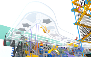 Sân chơi trong nhà lớn cho gia đình công viên phiêu lưu Ninja thương mại với thiết kế tùy chỉnh cho lứa tuổi 3-15 & 30 hành khách - Product Image 5