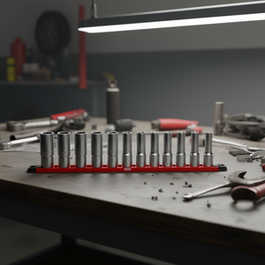 235 1/2 Xl Se12 <b>Socket</b> Set Metric 10 Piece Tool Kit For Automotive Repair - Product Image 3