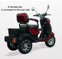 Véhicule électrique à trois roues 72V 1500W neuf, prix compétitif, chargeur intelligent, moteur puissant, scooter pour personnes âgées