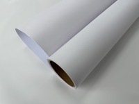 Film adhésif vinyle 120gsm/140gsm avec support pour impression UV/éco-solvant, surface brillante ou mate