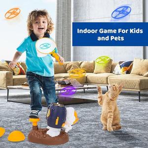 Outdoor Sport Toys Launcher Soft <strong>Plastic</strong> Saucer Game Flying <strong>Disc</strong> for Kids with Catch Net - Product Image 2