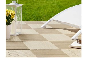 Piastrelle Moderne per Esterni a Incastro, Pavimentazione in Legno per Giardino, Balcone e Parco, Bellissime Piastrelle Composite Ecologiche Fai-da-Te - Product Image 6