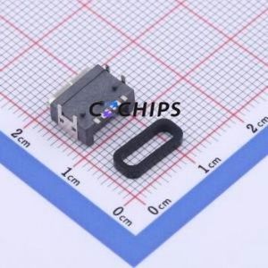 TYPE-C 6PFS 4J-H8.2 IPX7 USB Connector SMD Connector ( Connector Type: Type-C )( Protocol Standard: USB 3.1 )( Gender: Female ) - Product Image 2