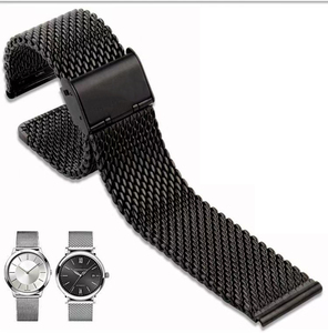 <span class=keywords><strong>Bracelet</strong></span> de <span class=keywords><strong>montre</strong></span> en <span class=keywords><strong>maille</strong></span> <span class=keywords><strong>milanaise</strong></span> à dégagement rapide 0.8mm pour hommes <span class=keywords><strong>Bracelet</strong></span> en métal de ceinture en acier inoxydable <span class=keywords><strong>Bracelet</strong></span> épais de 2.5mm 18mm 20mm 22mm - Product Image 4