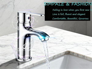 Bộ vòi lavabo cao cấp với van trộn, vòi sen, màu xám, thiết kế hiện đại bằng đồng thau cho phòng tắm - Product Image 4