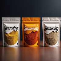 Sac d'Emballage pour Condiments en Poudre Sèche, Thermoscellable, Haute Qualité, Personnalisé, en Plastique et Feuille d'Aluminium – Vente en Gros