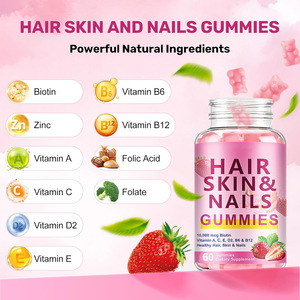 Gomitas para Cabello, Piel y Uñas OEM, Colágeno <span class=keywords><strong>de</strong></span> Belleza, Biotina, Vitaminas, Salud, Bienestar, Refuerzo Inmunológico a Base <span class=keywords><strong>de</strong></span> Hierbas, Suplemento Dietético, 24 Meses - Product Image 3