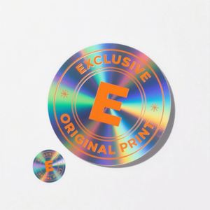 Autocollant holographique rond petit et professionnel personnalisé pour cosmétiques, nouveau modèle - Product Image 3