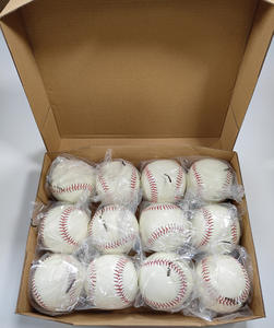 9インチ5オンス牛革製野球ボール、カスタムロゴ入り、メジャーリーグ使用済み、バルク野球 - Product Image 5