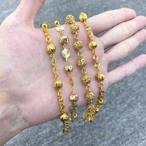 JXX Trendy 24K Gold-Plated Bead Bracelet Hot Selling New Design Brass Jewelry Women's Bracelet Wholesale in Malaysia - Product Image 2