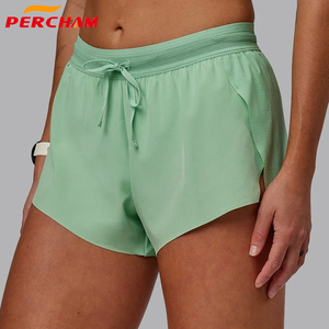 <span class=keywords><strong>Pantalones</strong></span> <span class=keywords><strong>Cortos</strong></span> Deportivos Ligeros para <span class=keywords><strong>Mujer</strong></span>, <span class=keywords><strong>de</strong></span> Secado Rápido, <span class=keywords><strong>de</strong></span> 3 Pulgadas, Tejidos, con Ropa Interior, Logotipo Personalizado del Fabricante OEM - Product Image 5
