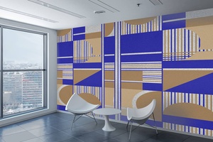 Wonderwall Geometric <b>Peel</b> & <b>Stick</b> Wallpapers-Easy to Apply Stylish <b>Wall</b> Decor for Interior Design for home decor <b>wall</b> <b>paper</b> - Product Image 1