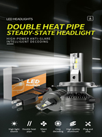 Ampoules de phares LED H4 55W 8500LM 9003 HB3 Haute luminosité 6500K Blanc Plug and Play Sans erreur H7 H11