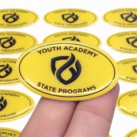 Autocollant en silicone 3D personnalisé OEM, étiquette de logo en époxy, imperméable, colle forte, adhésif