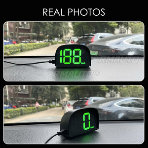 Car GPS HUD Digital Speedometer Display Green <b>Light</b> <b>Plug</b> and Play Big Font Car Electronics Accessories for All Cars - Product Image 2