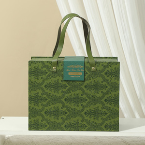 Элитная большая подарочная коробка — квадратная коробка-сумка с откидной крышкой для дней рождения и свадеб, элегантная упаковка для сувениров - Product Image 5