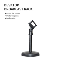 Support de microphone de bureau personnalisé avec logo d'usine ZM-01, support de micro professionnel miniature