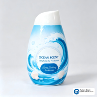 Désodorisant en gel anti-fuite – Grande capacité, parfum longue durée, 0%-5% d'ingrédients actifs, sans danger pour les enfants et les animaux domestiques, éliminateur d'odeurs pour