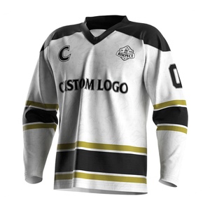 Uniformes Deportivos con Cuello en V y Estampado ODM, Bordado de Equipo, Uniformes de Hockey sobre Hielo - Product Image 1