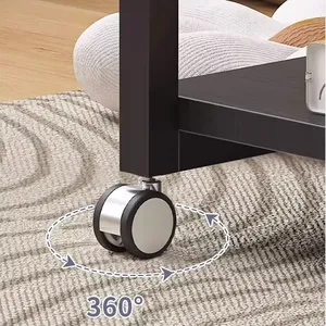 Mesa auxiliar móvil en forma de <span class=keywords><strong>C</strong></span> para el hogar, oficina y muebles, mesita de noche de café pequeña moderna con ruedas para uso en sofá y cama - Product Image 5