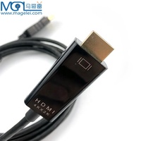 Câble DP vers HDMI plaqué or de haute qualité, fourni par l'usine, OEM, 1,8 m, 4Kx2K 30Hz, pour HDTV