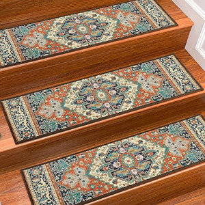 Tappetini per Scale in Stile Persiano Personalizzati, Ecologici, Antiscivolo, Lavabili in Lavatrice, per Gradini in <span class=keywords><strong>Legno</strong></span> 8x30 Pollici - Product Image 5