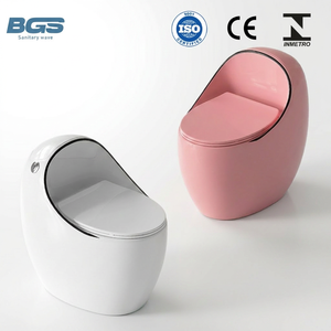 Ensemble WC moderne en céramique monobloc <span class=keywords><strong>avec</strong></span> cuvette à poser au sol, chasse d'eau et réservoir encastré, idéal pour la vente en gros - Product Image 1