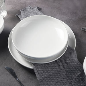 Juego de platos de cerámica coreanos, <span class=keywords><strong>vajilla</strong></span> redonda <span class=keywords><strong>blanca</strong></span> para <span class=keywords><strong>12</strong></span> <span class=keywords><strong>personas</strong></span>, para uso en bodas y hoteles - Product Image 5
