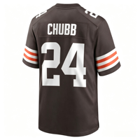 Jahitan Berkualitas Terbaik Dapat Disesuaikan # 2 MESIN SANDING # 24 CHUBB # 4 WATSON # 95 GARRETT Jersey Sepak Bola Amerika