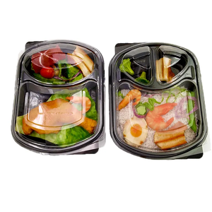Bữa Ăn Chuẩn Bị Container 3 Ngăn 14 Gói Ăn Trưa Hộp Bento Hộp Thực Phẩm Lưu Trữ Phần Điều Khiển Container <span class=keywords><strong>21</strong></span> Ngày Sửa Chữa BPA Miễn Phí - Product Image 2
