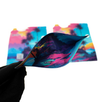 Sac en Mylar Noir de 3,5 g, Imprimé Personnalisé, Petit, Étanche, pour Bonbons et Biscuits, avec Fermeture Ziplock, en Feuille d'Aluminium Stratifiée, Anti-Odeur et Surface Anti-UV