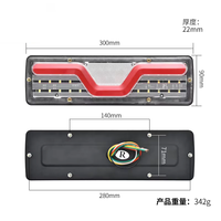 Feu arrière LED 12V 24V pour camion, ensemble de feux combinés arrière pour remplacement de véhicule agricole