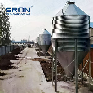 Silo de acero para almacenamiento de cereales, contenedores de alimentación para ganado de fábrica, utilizado para Precio de granja - Product Image 4