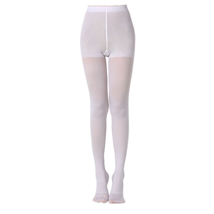 Girls Women Compression Stockings Pantyhose <strong>Tights</strong> 23-32mmHg <strong>Beige</strong> White Black Spandex and Nylon Opaque Knitted - Product Image 5