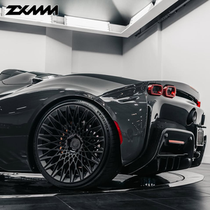 Jante en Satin Noir Forgée de Luxe Personnalisée pour Ferrari SF90 BMW Audi 5x114.3 5x120 5x130 18 19 20 21 22 Pouces Jante de Voiture de tourisme - Product Image 4