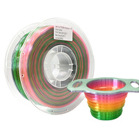 Filament d'impression 3D en TPU arc-en-ciel 98A, 1,75 mm, 1 kg, haute dureté pour imprimante 3D, vente en gros