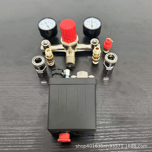 Interruptor de control de presión para compresor de aire ZY con manómetros y regulador para uso industrial - Product Image 3