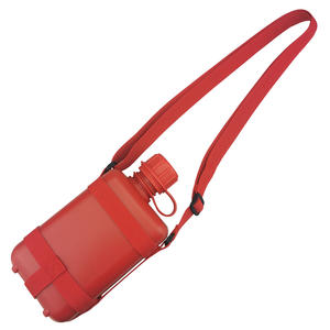 Free sample Customized Logo Square Olive Green Canteen PE <b>Water</b> <b>Bottle</b> with <b>Belt</b>, Low Minimum Order - Product Image 2