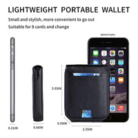 Dompet pendek kulit kustom pria, dompet RFID uang koin ritsleting kulit sapi