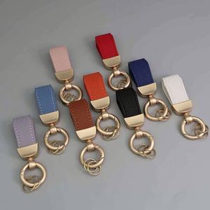 Custom PU Leather Keychain Car Brand Logo Leather <b>Key</b> Sales Promotion <b>Holder</b> Keychain - Product Image 2