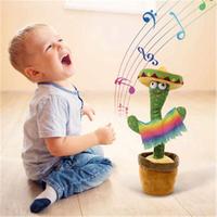Cactus Dansant ChengBai Style Mexicain, Peluche Douce, Peut Chantier et Danser, Lumineux et Torsadant, Taille 32cm HNCB-V07011552