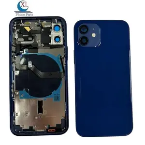 Replacement Mid-frame Chassis Back Full Housing Cover with Flex Cable for iPhone 11 12 13 14 15 Pro Max 14 15 Plus Xr X Xs Max