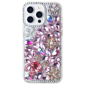 Hot sale New Desiqn Luxury Bling Diamond Glitter Mobile Phone Case Diamond phone case for iPhone 15 14 13 12 11