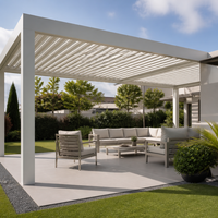 Jiake Wasserdichte Gartenpergola mit Aluminium-Pergola-Überdachung und Motorisiertem Lamellendach für Hinterhof-Terrasse, CE SGS OEM