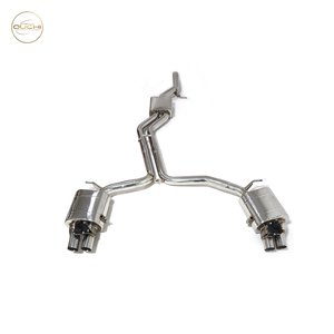 Sistema de escape de acero inoxidable OUCHI Catback de rendimiento para <span class=keywords><strong>Audi</strong></span> <span class=keywords><strong>A6</strong></span> A7 C8 2,0 T silenciador de válvula de resonador de tubo delantero - Product Image 4