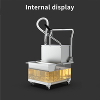 Nouvelle chariot de filtration d'huile automatique à filtre central, capacité 10-20L, double tension, pour usage industriel, friteries et restaurants de burgers