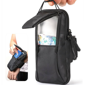 Sac de bras de course pour hommes et femmes, équipement de sport, pochette pour téléphone, sac de poignet tendance avec outil magique compatible avec le jogging - Product Image 3