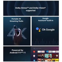 Boîtier TV Intelligent Global Version Xiaomi Mi Box S 2Go/8Go Processeur Quad-Core Lecteur Multimédia 4K Ultra HD HDR10+