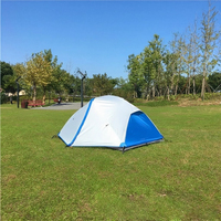 Tente de camping ultralégère pour 2 personnes, imperméable, en ripstop, double couche, avec poteaux en aluminium, installation facile, équipement de randonnée en montagne